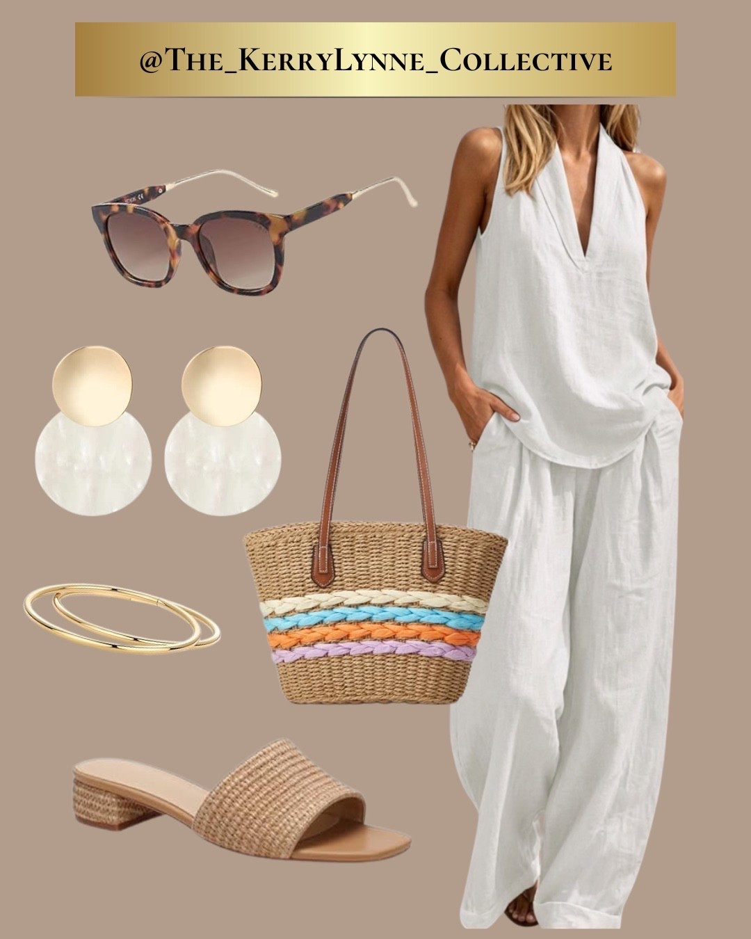 🌾 Linen & Leisure 🌾

Easy, breezy, and made for sunshine.

This lightweight linen set is the definition of effortless summer style—comfortable enough for all-day wear, yet polished enough to feel put together wherever the day takes you. Paired with woven textures, natural accessories, and soft coastal hues, it’s the kind of outfit that looks just as good strolling a seaside town as it does meeting friends for brunch.

☀️ Lightweight Linen
🌊 Coastal-Inspired Style
👜 Woven Summer Textures
✨ Effortless Elegance

Because the best outfits are the ones that feel relaxed, comfortable, and beautiful all at once.

#LTKStyleTip #LinenAndLeisure #CoastalStyle #SummerStyle #VacationStyle #ResortWear #BeachTownStyle #EffortlessStyle #NeutralStyle #WeekendStyle #LTKFashion #TheKerryLynneCollective #CoastalChic #SummerWardrobe #VacationReady

#LTKootd #LTKgrwm