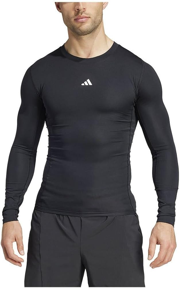 adidas Mens Techfit Compression Long Sleeve Training T-Shirt | Amazon (US)