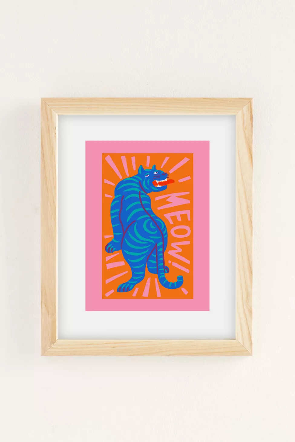 Tasiania Meow I Art Print | Urban Outfitters (US and RoW)