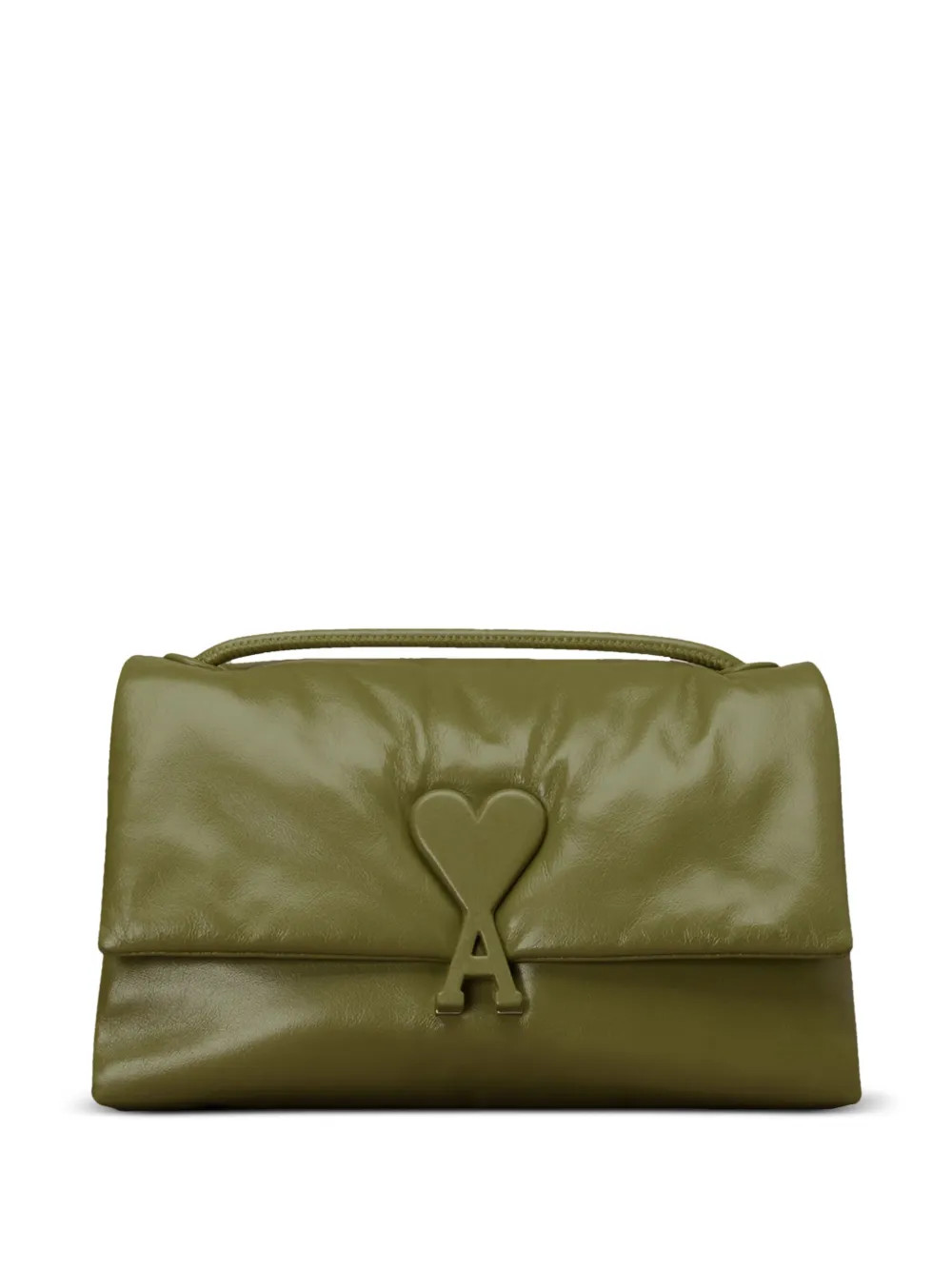 AMI Paris Voulez-Vous Leather Shoulder Bag - Farfetch | Farfetch Global