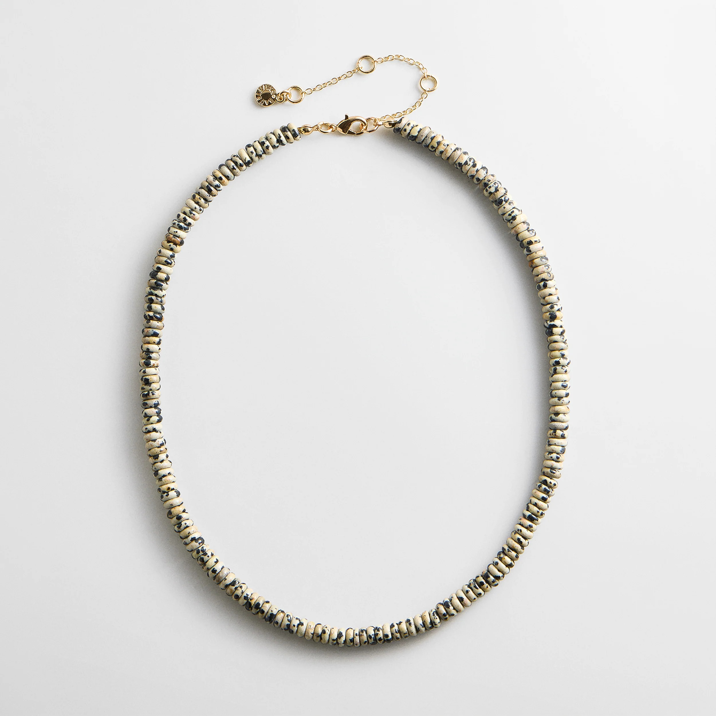 Amaris Semi-Precious Beaded Necklace - 6mm/Dalmatian Jasper | BaubleBar