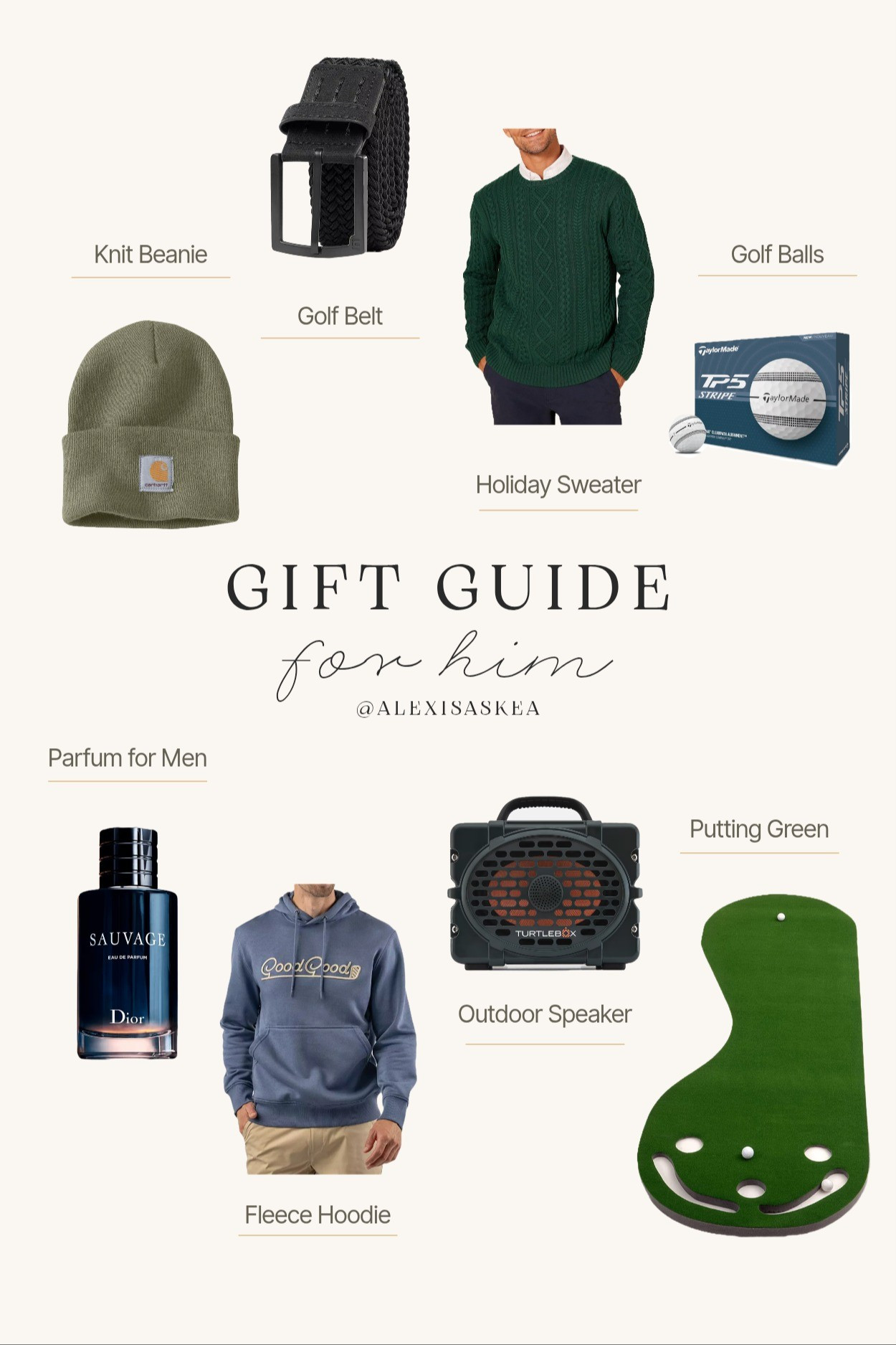 Gift Guide for Him 🖤 Carhart, Golf Galaxy, Amazon, Taylor Made, Dior, Good Good Golf, Turtlebox #giftguideforhim #thegiftofDior #luxurygifts

#LTKGiftGuide #LTKFindsUnder100 #LTKMens