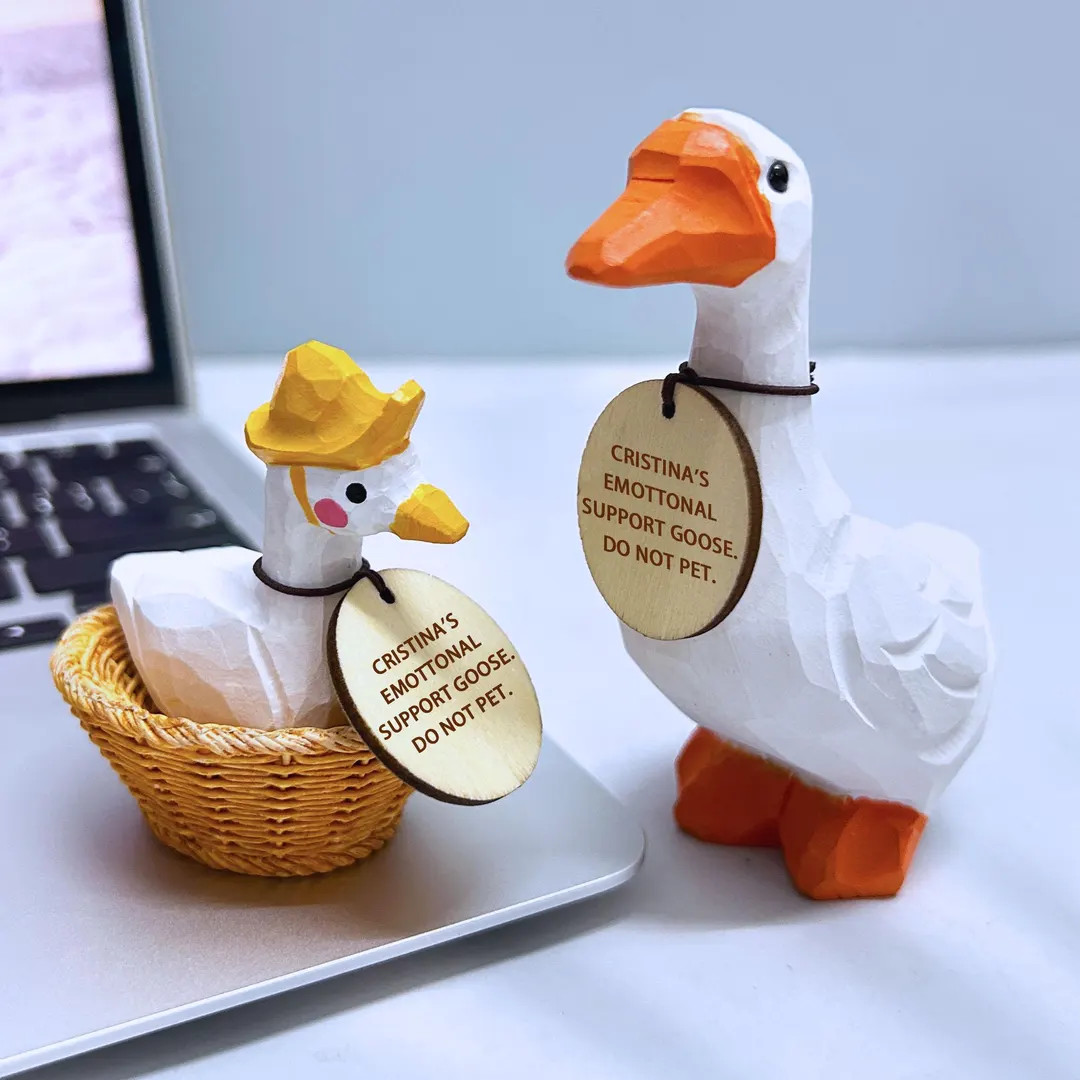 Emotional Support Desk Goose,Unique Animal Decor,Ideal Gift for Office and Home,Gift for Goose Lo... | Etsy (US)