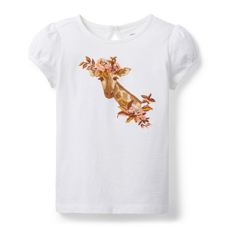 Embroidered Giraffe Tee | Janie and Jack