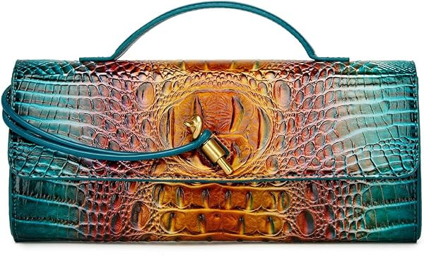 Makcr Joacbv Trendy Women Crocodile Evening Clutch Purse Crossbody Shoulder Handbag Cute Vegan Le... | Amazon (US)