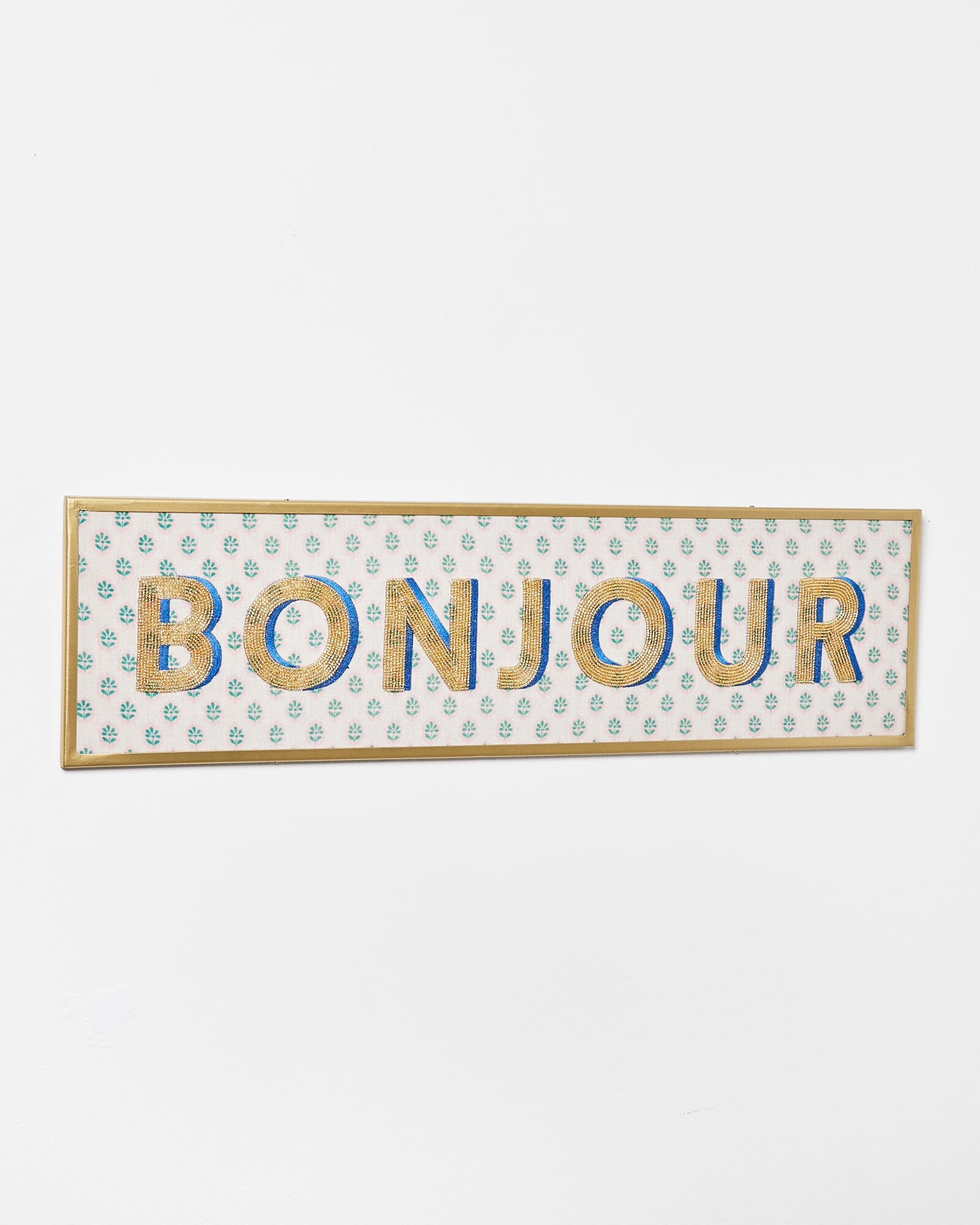 Bonjour Beaded Framed Framed Wall Art | Oliver Bonas | Oliver Bonas (Global)