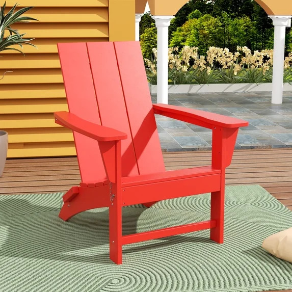 WestinTrends Ashore All-Weather Poly Lumber Adirondack Chairs, Foldable Modern Farmhouse Design, ... | Walmart (US)