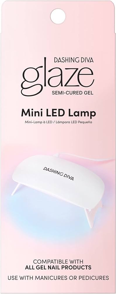 Dashing Diva Mini LED Gel Nail Lamp - Compact and Portable LED Nail Light for Gel Nails - Universal USB LED Lamp For Curing Semicured Nails & All Gel Nail Products | Amazon (US)