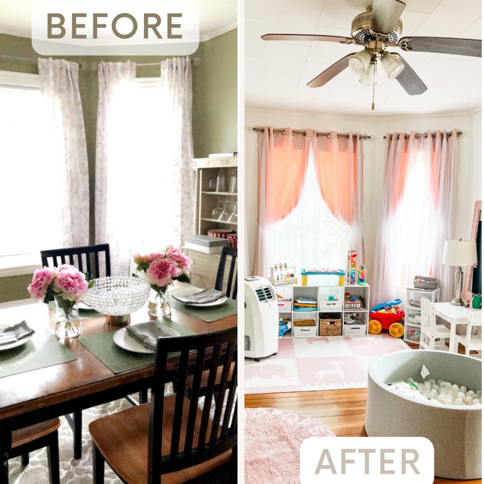 When you have more toys than you know what to do with them you turn your dining room into a playroom
#playroomdecor #homereno #kidsplayroomorganization #smallhomeorganization #girlsplayroom

#LTKbaby #LTKGiftGuide #LTKkids