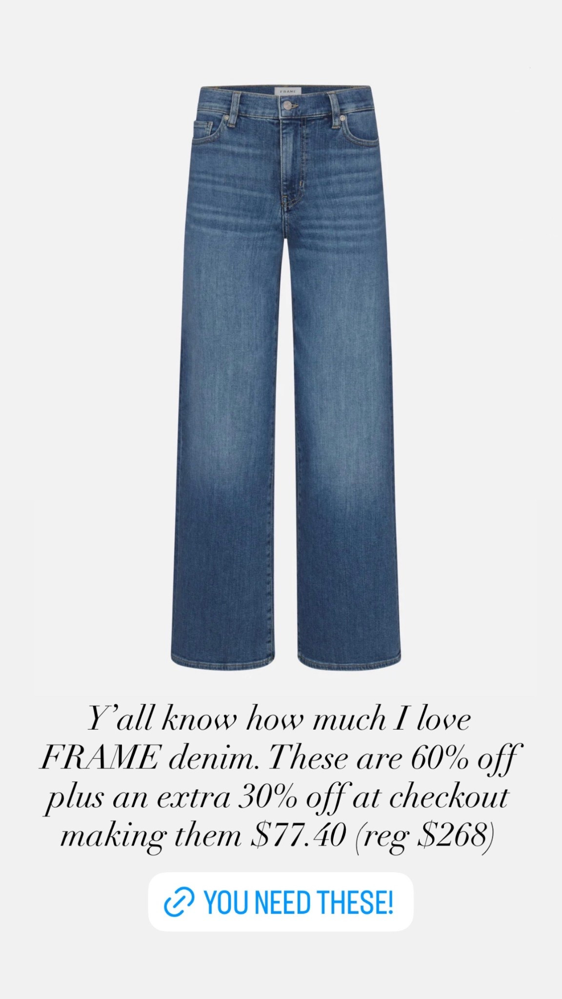 FRAME runs tts 

#LTKSaleAlert