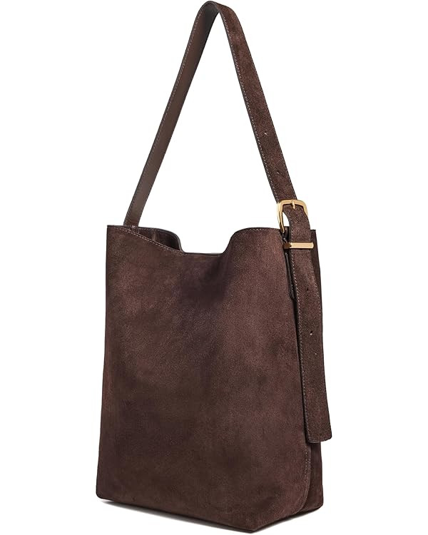 Madewell Women's The Essential Bucket Tote in Suede | Amazon (US)
