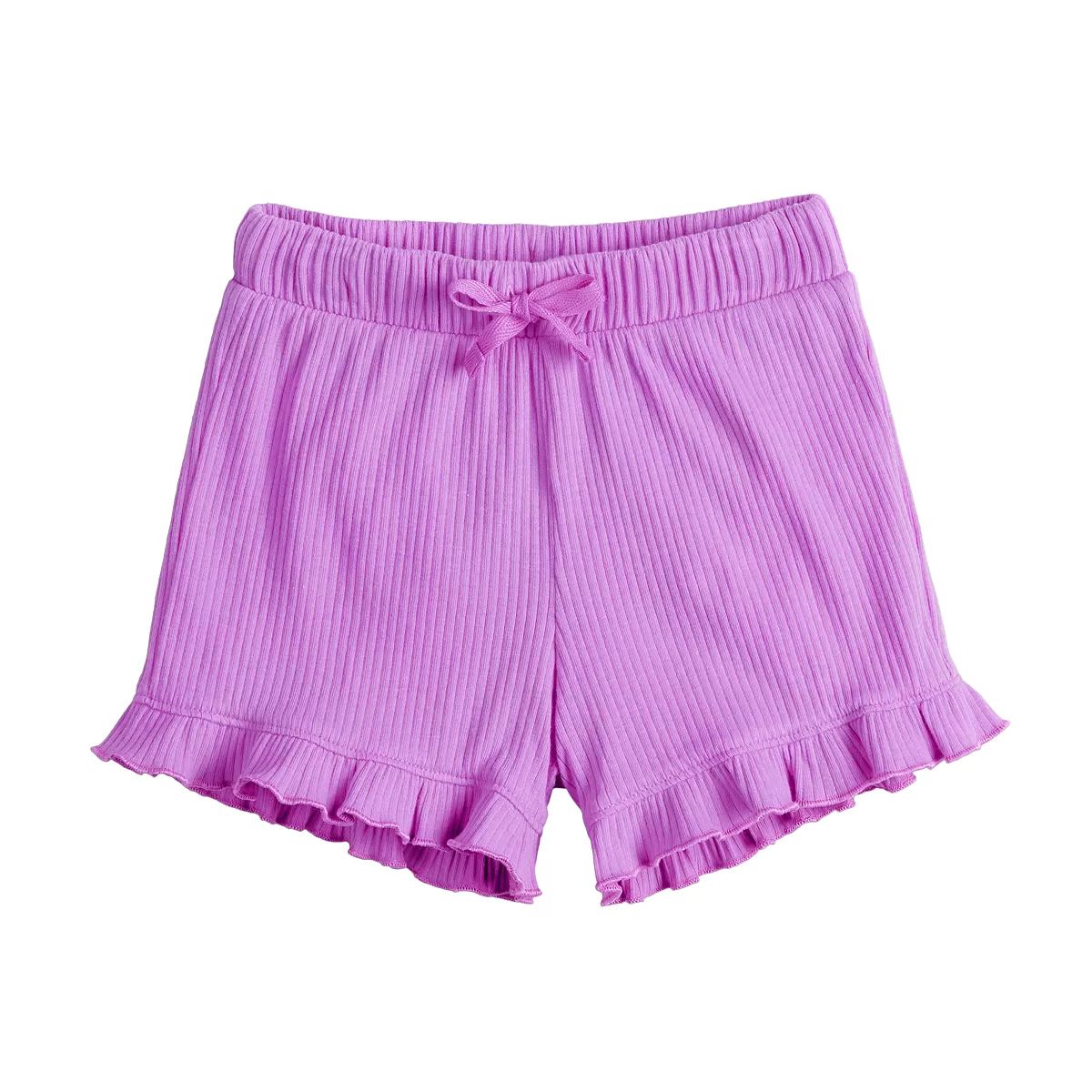 Baby & Toddler Girl Jumping Beans® Ribbed Ruffle Shorts | Kohl's