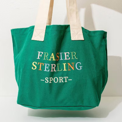 Frasier Sterling Sport Rainbow Logo Tote Bag Cream/Green | Target