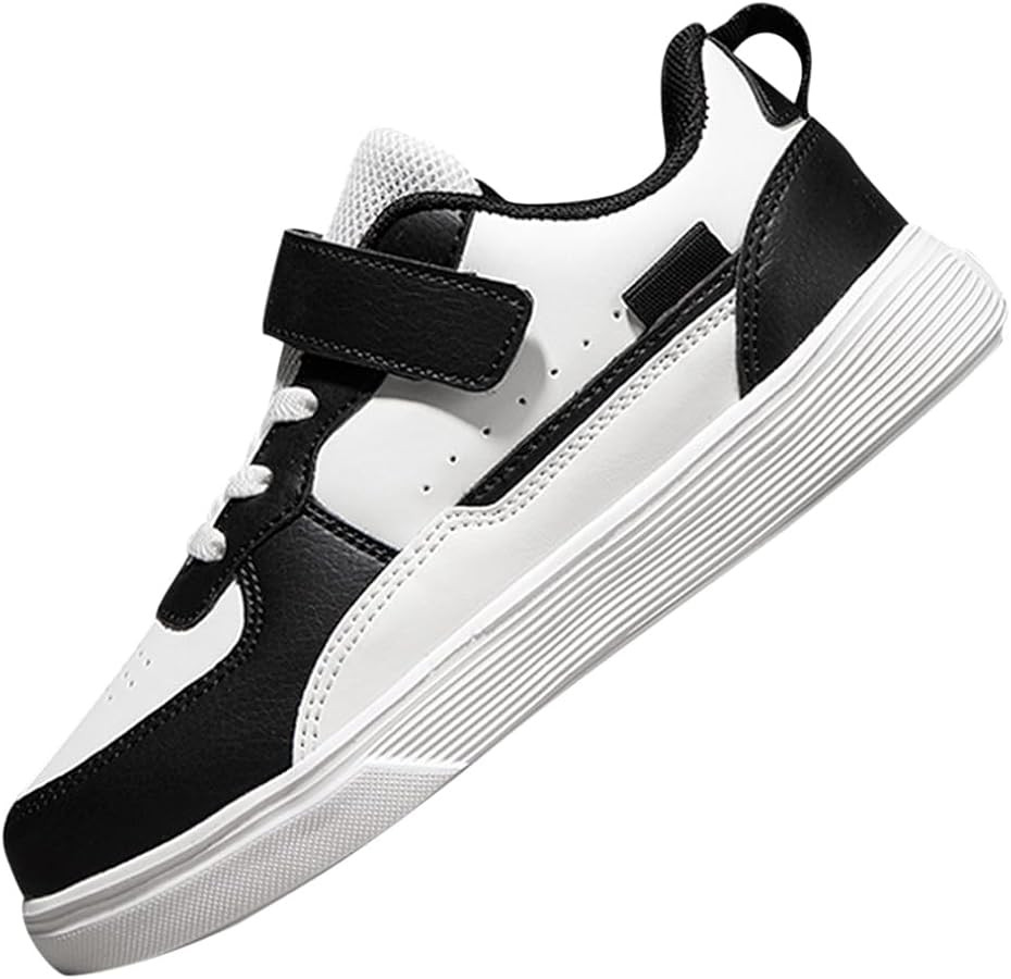 Boys and Girls Board Shoes Adjustable Hook and Loop Classic Low Top Kids Sneakers | Amazon (US)