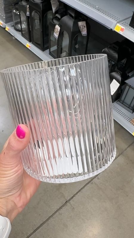 Stopped in at Walmart to grab a few things and saw these gorgeous fluted hurricanes.  Fill them with florals or candles for an affordable and chic look!  They came in a smoked color too!

#LTKHome #LTKFindsUnder50 #LTKVideo
