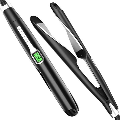 Hair Straightener and Curler 2 in 1, Professional Flat Iron for Hair, 1" Titanium Plate Straighte... | Amazon (US)