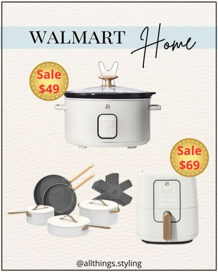 WALMART Beautiful bestselling appliances currently ON SALE.  Perfect time to refresh your kitchen appliances.  Love all the color choices 💗

Walmart Home Sale, Beautiful airfryer, Beautiful Slow Cooker, white kitchen appliances, white ceramic cookware set #LTKfamily #LTKparties 

#LTKGiftGuide #LTKhome #LTKsalealert