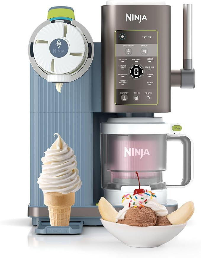 Ninja CREAMi Scoop & Swirl Ice Cream Maker, Soft Serve Desserts, Sorbet, Milkshakes, Frozen Yogur... | Amazon (US)