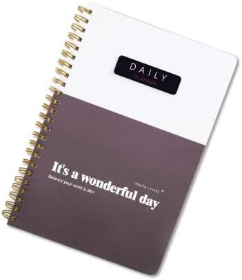 Undated Daily planner notepad- Spiral Today Organizer Notebook, hourly time blocks to manage you... | Amazon (US)