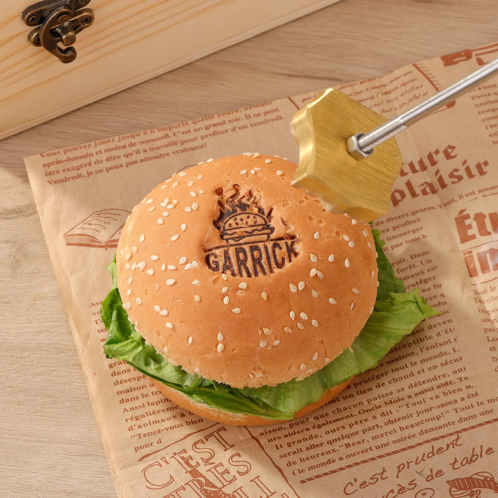 Custom Branding Iron for Food, Burger Branding Iron Stamp, Electric Iron for Steak, Logo Branding... | Etsy (US)