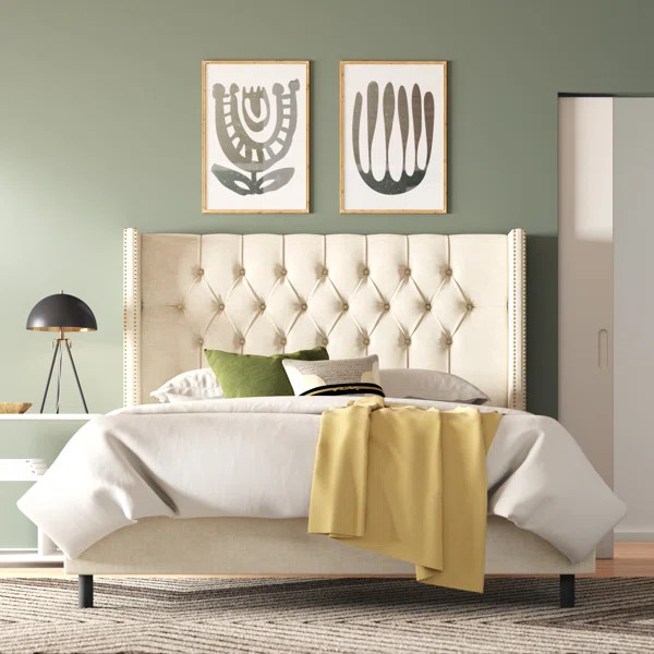 Kalvin Tufted Upholstered Low Profile Standard Bed | Wayfair North America