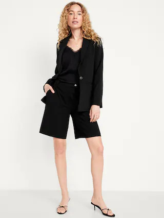 Classic Double-Weave Blazer | Old Navy (CA)