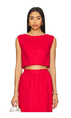 Posse Martina Top in Red from Revolve.com | Revolve Clothing (Global)