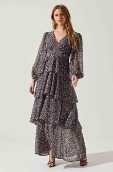 Anora Floral Tiered Maxi Dress | ASTR The Label (US)