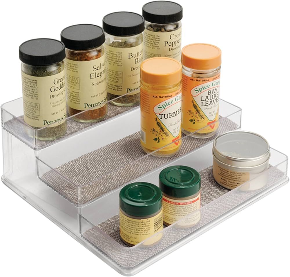 iDesign Twillo Plastic Stadium Spice Rack, 3-Tier Organizer for Kitchen Pantry, Cabinet, Countert... | Amazon (US)