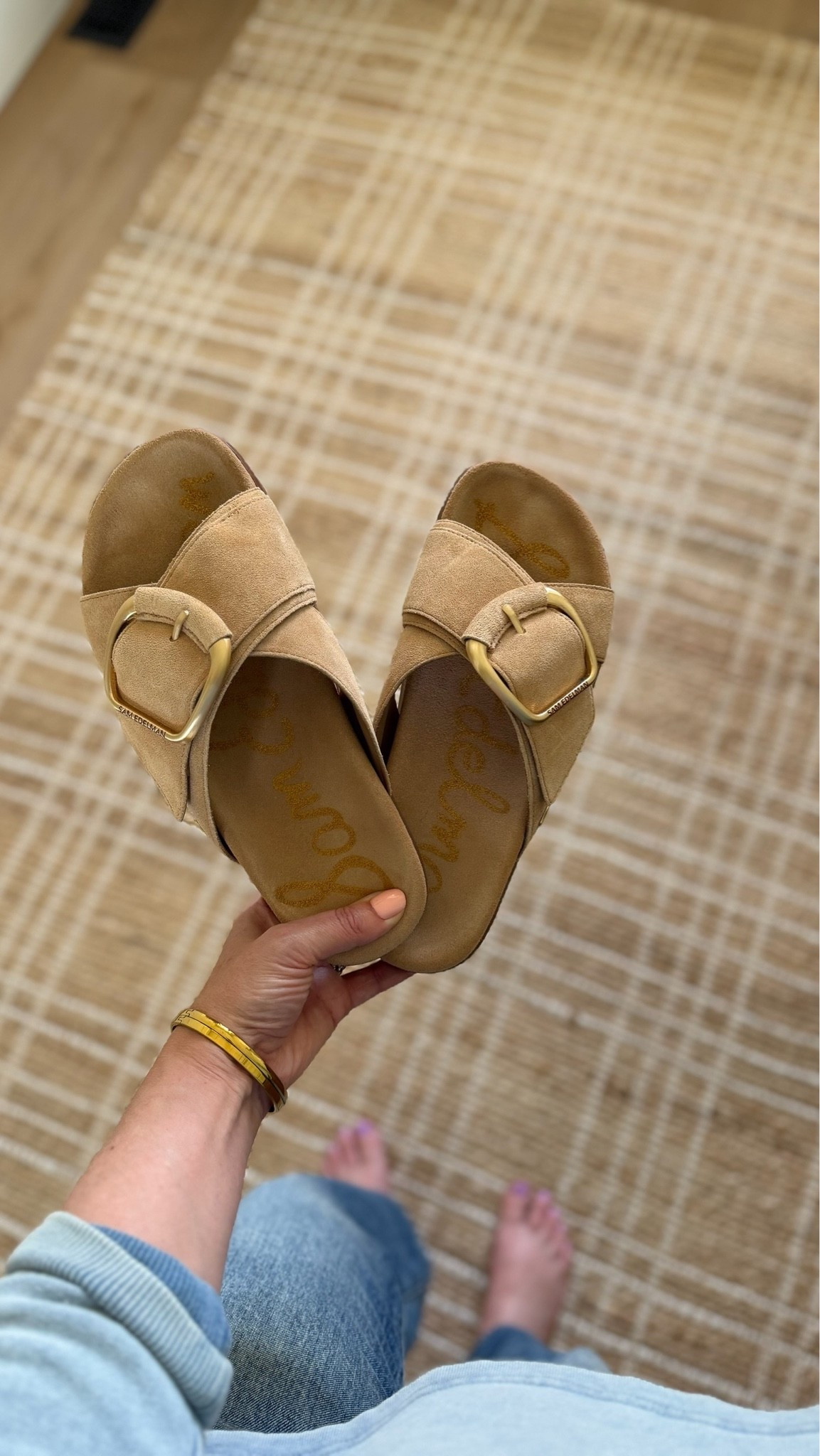 I love these easy slip-on sandals by Sam Edelman! Comfortable, chic, and can be dressed up or down. I grabbed my true size!

#LTKSeasonal #LTKootd #LTKgrwm