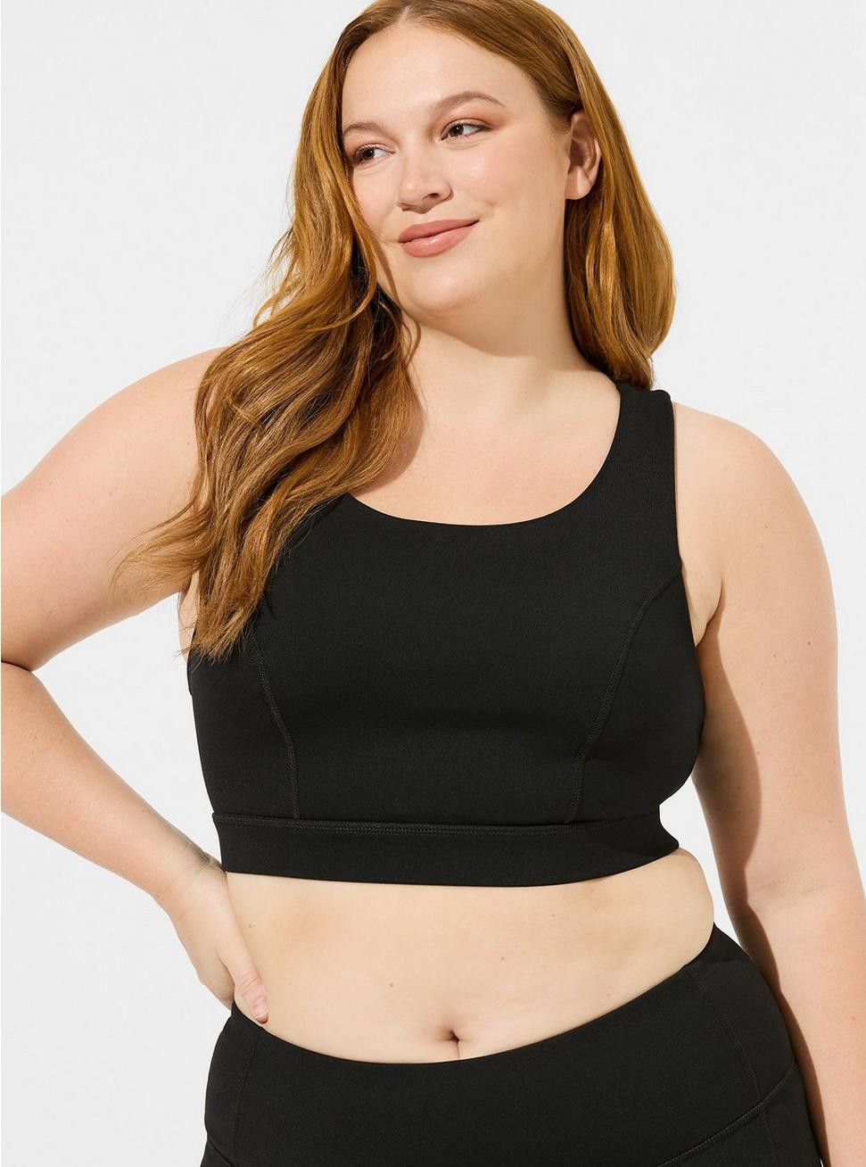 Low-Impact Wireless Lattice Back Active Sports Bra | Torrid (US & Canada)