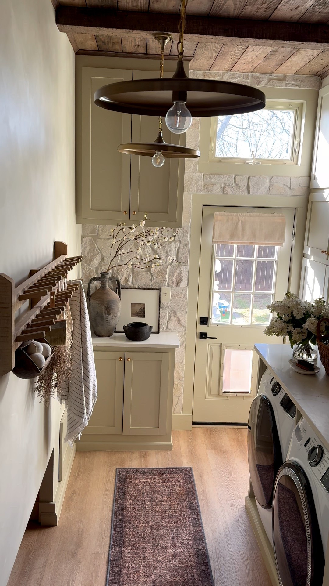 Laundry room items are linked here! Lots of questions about my wooden rack hanging on the wall! 

#LTKHome #LTKSeasonal