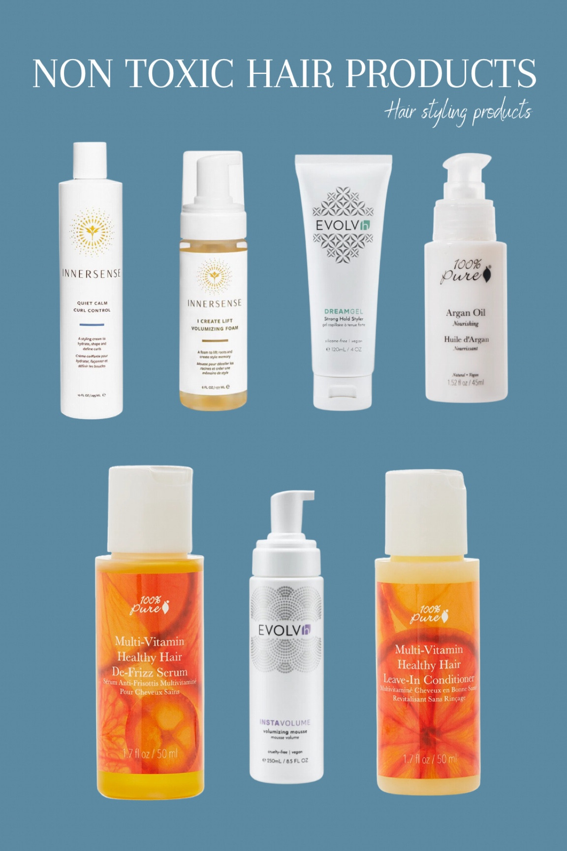 NON TOXIC hair styling products with clean ingredients!!! 
✨DISCOUNT CODE 100% Pure: CLEANLIVING 
✨EVOLVH DISCOUNT: KARLY 

#haircare #beauty 

#LTKSeasonal #LTKbeauty #LTKstyletip