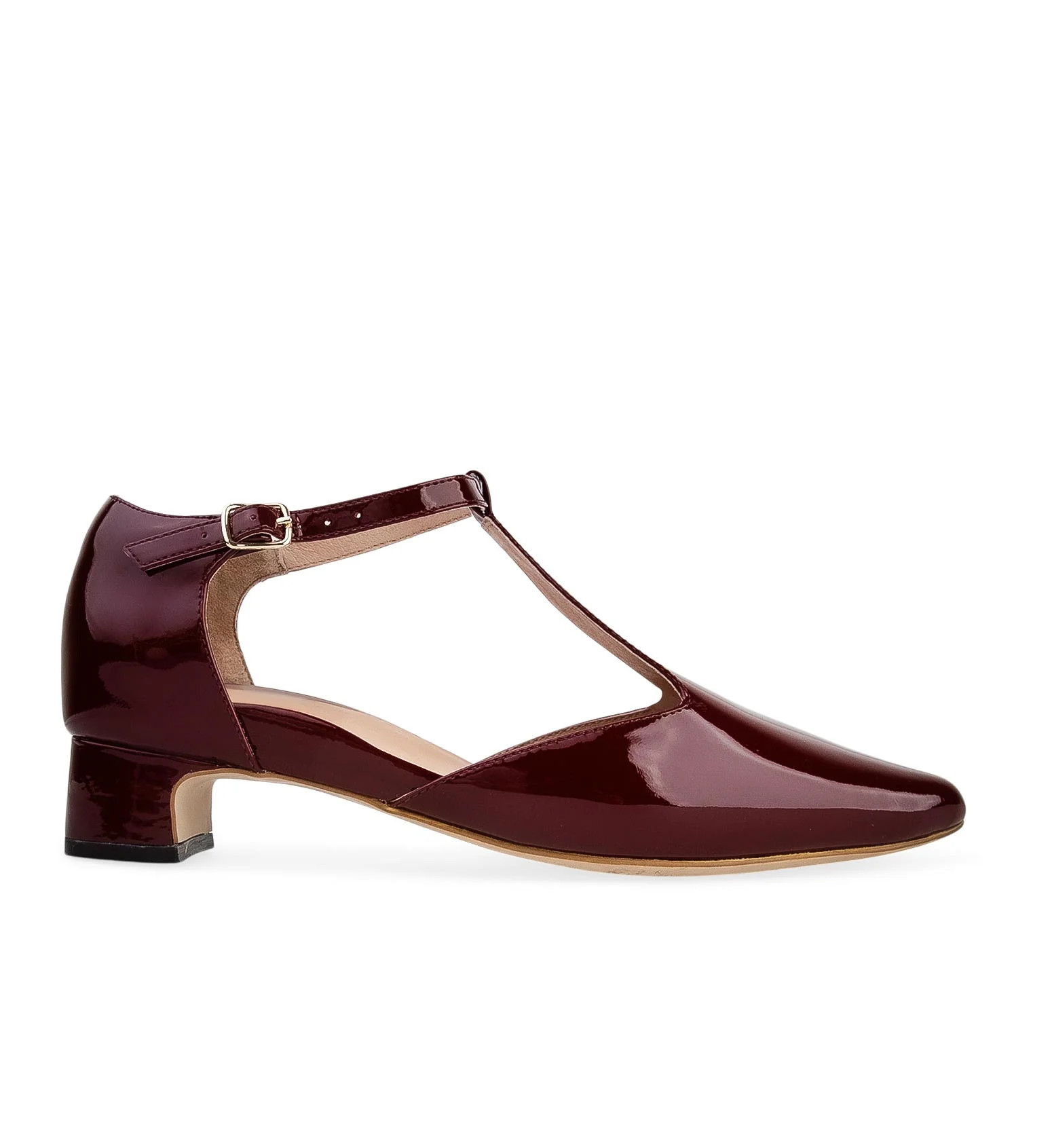 Merlot Patent Leather Flats | Bared Footwear