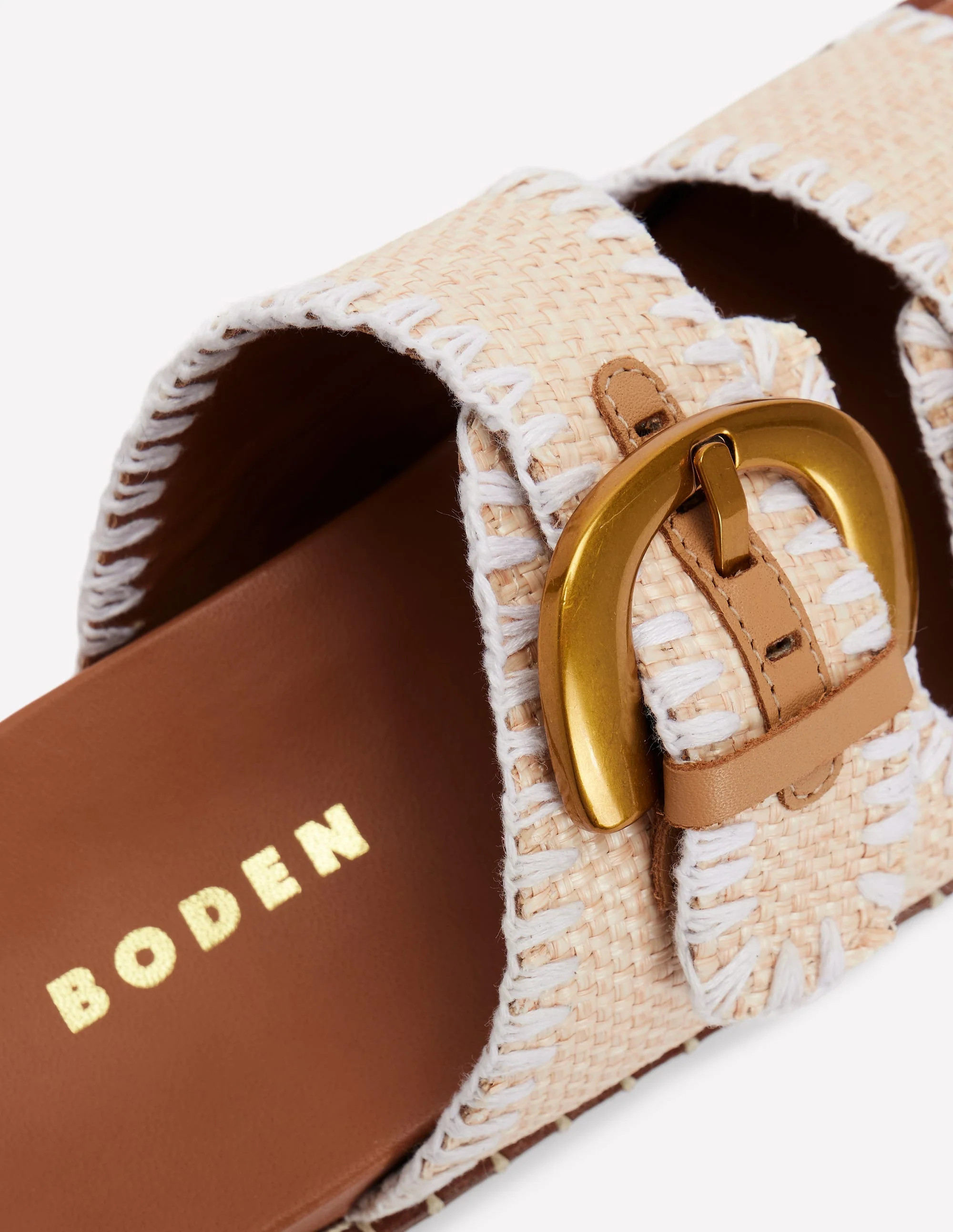 Alberta Footbed Sandal-Natural | Boden UK