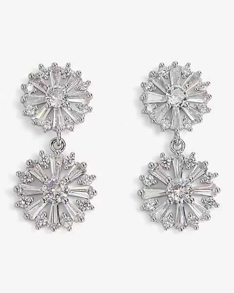 Rhinestone Crystal Drop Earrings | Express