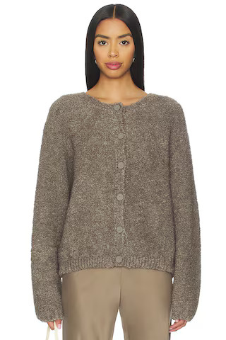 American Vintage Zolly Cardigan in Taupe Chine from Revolve.com | Revolve Clothing (Global)