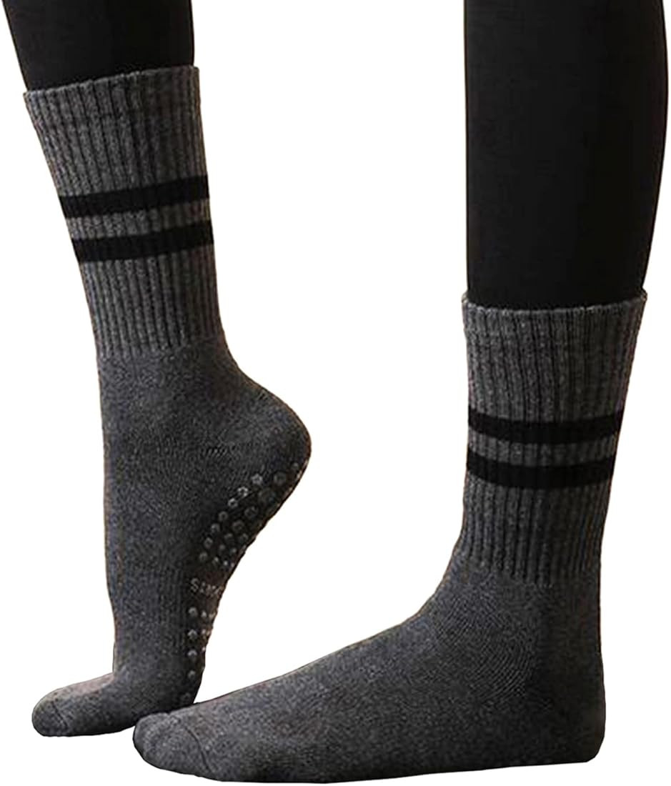 JCZANXI Yoga Socks with Grips for Women, Non Slip Grip Socks for Yoga, Pilates, Barre, Dance | Id... | Amazon (US)
