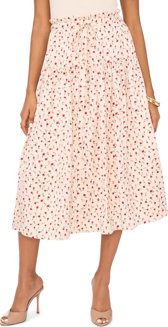 Rose Print Midi Skirt | Nordstrom