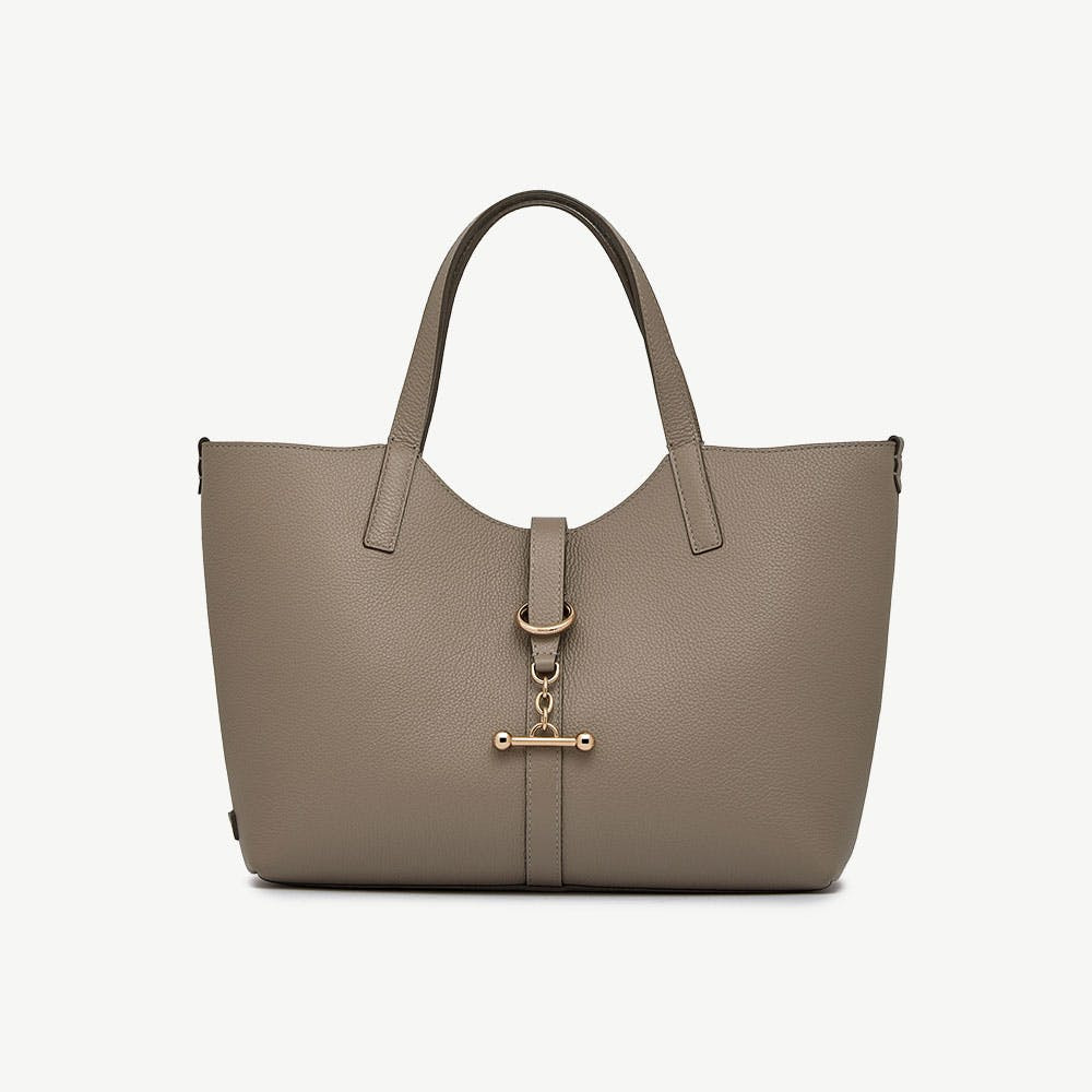 Strathberry - Kite Tote Midi - Grey / Taupe | Strathberry