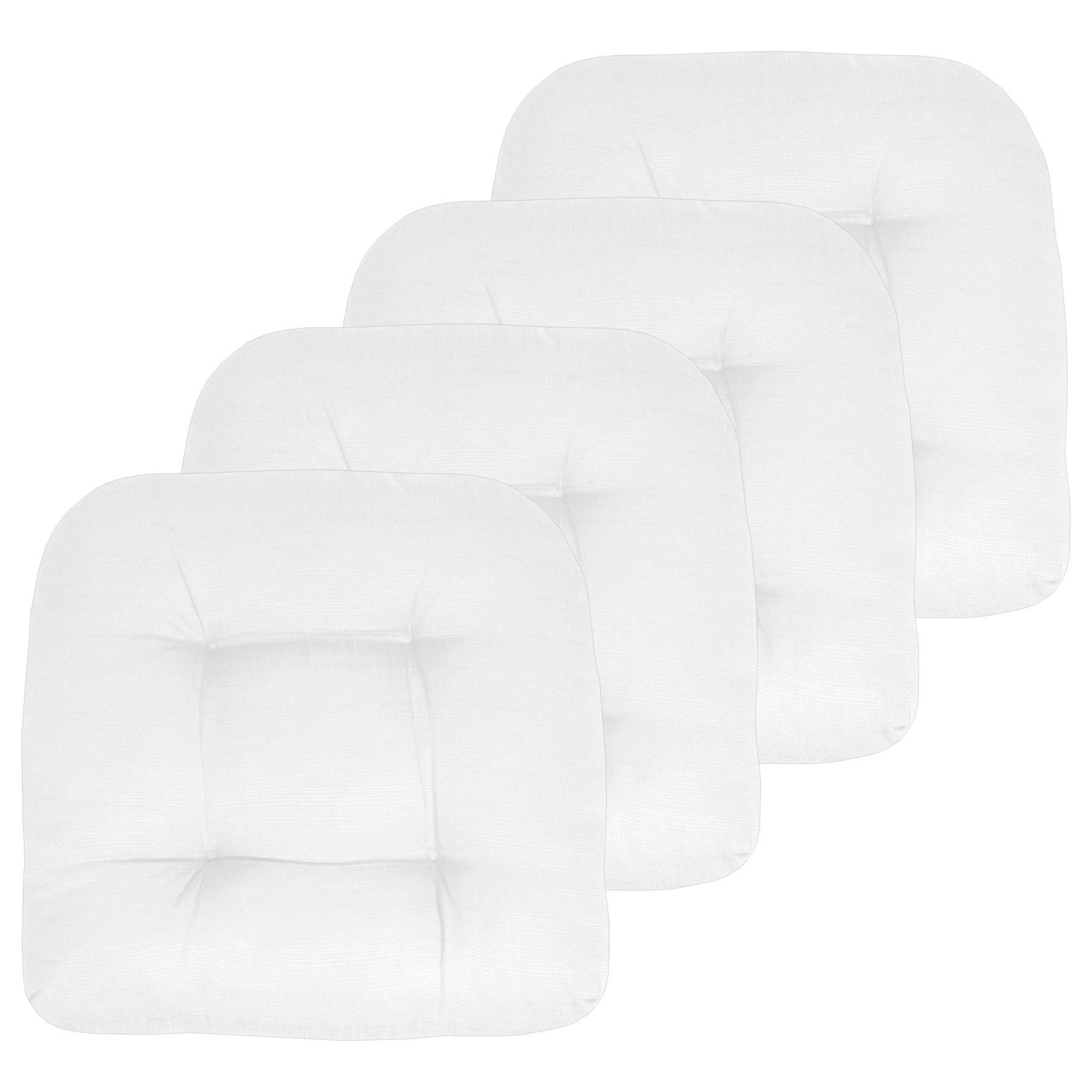 Sweet Home Collection Patio Cushions Outdoor Chair Pads Premium Comfortable Thick Fiber Fill Tuft... | Amazon (US)