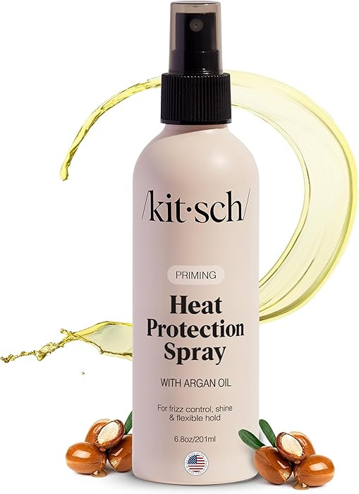 Kitsch Heat Protection Spray for Hair – Heat Protectant for Hair with Argan Oil – Styling Hai... | Amazon (US)