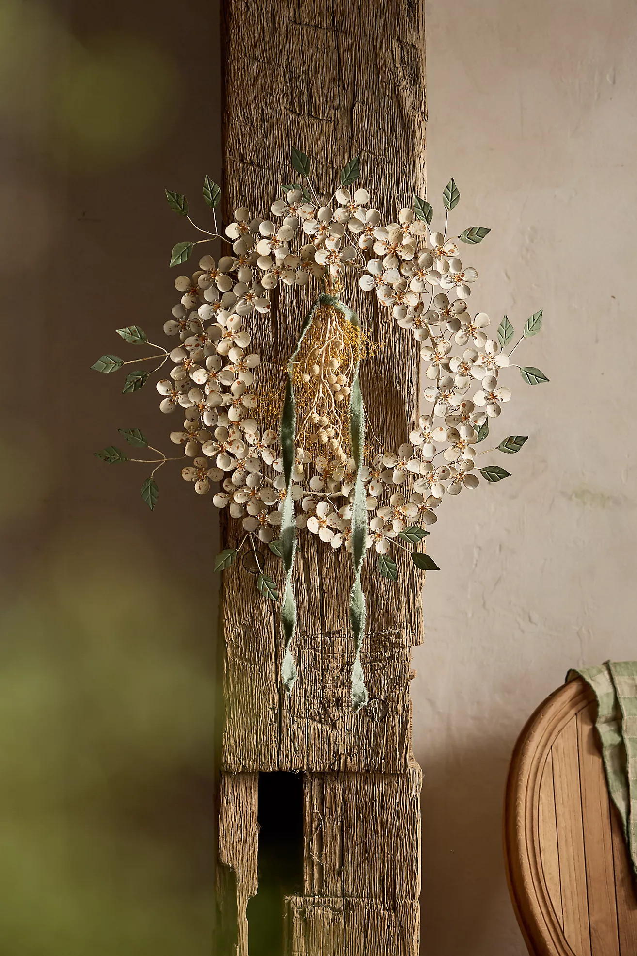 Dogwood Blossom Iron Wreath | Anthropologie (US)