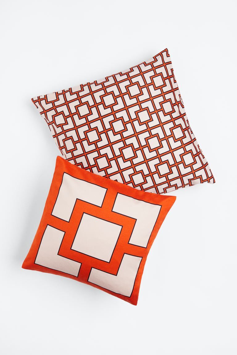 2-pack Satin Cushion Covers | H&M (US + CA)