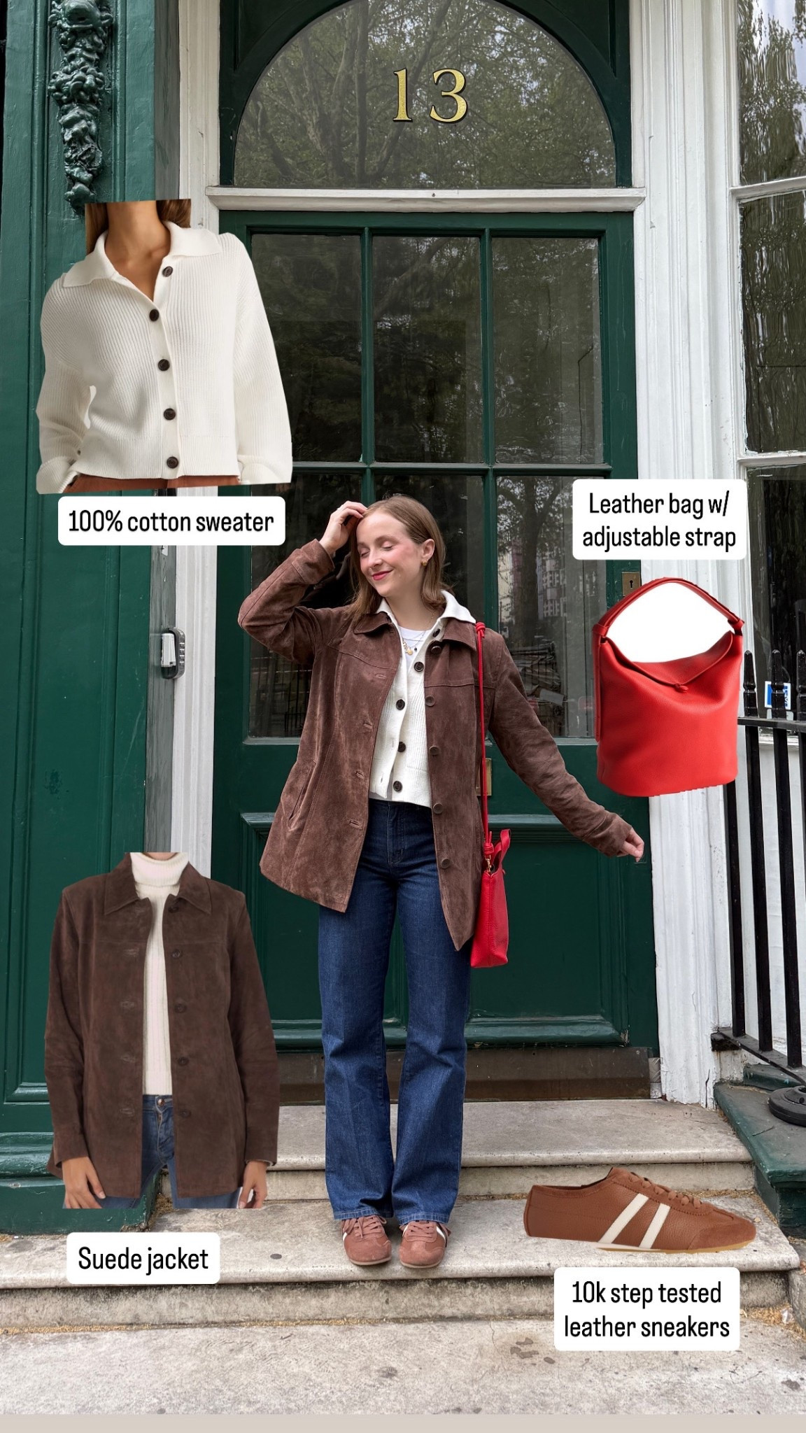 London ootd!
Xs sweater
Small
Suede jacket 
Size 7 leather sneakers 


#LTKSaleAlert #LTKPetite #LTKootd