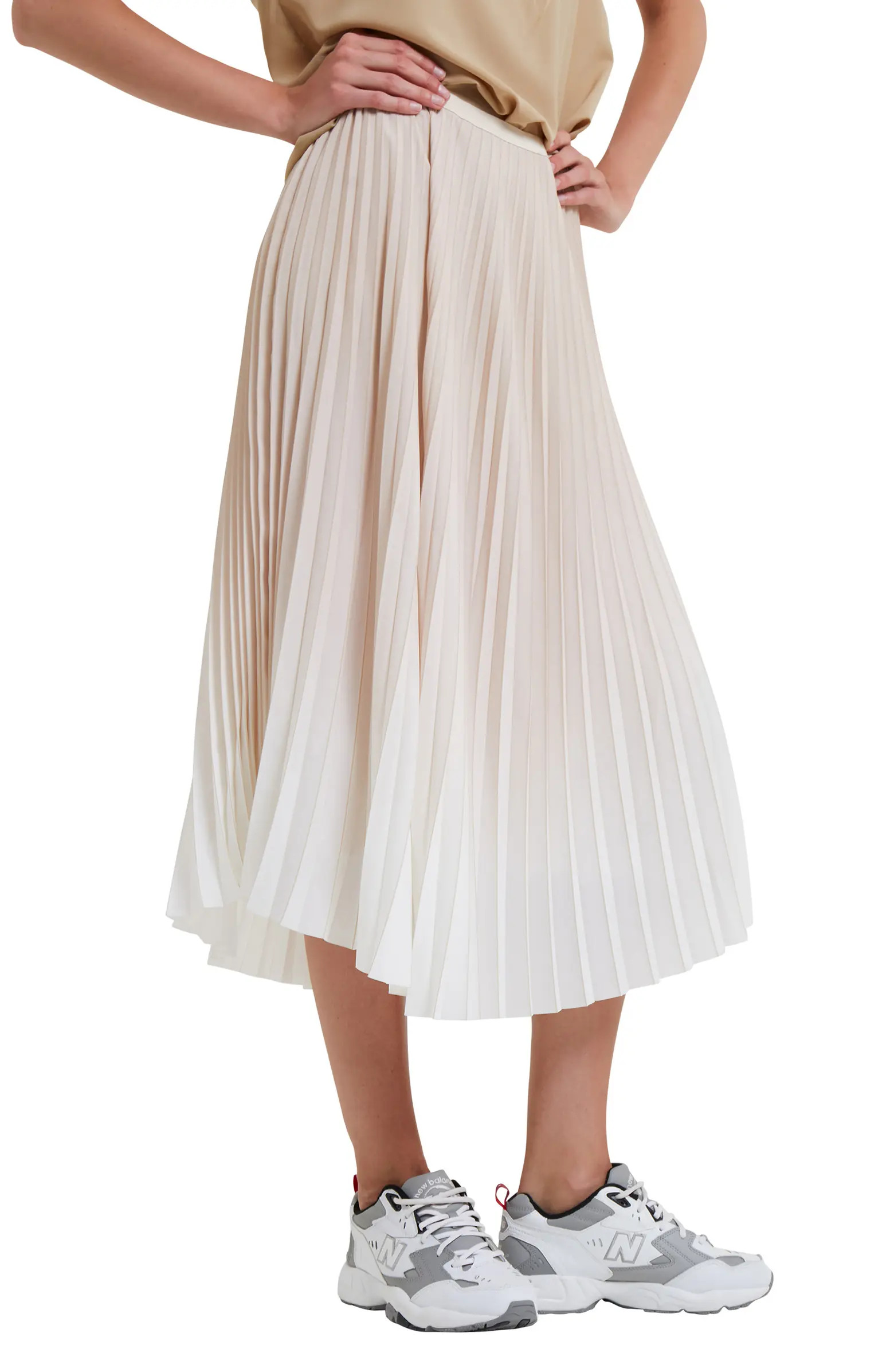 Ombré Sunburst Pleated Midi Skirt | Nordstrom