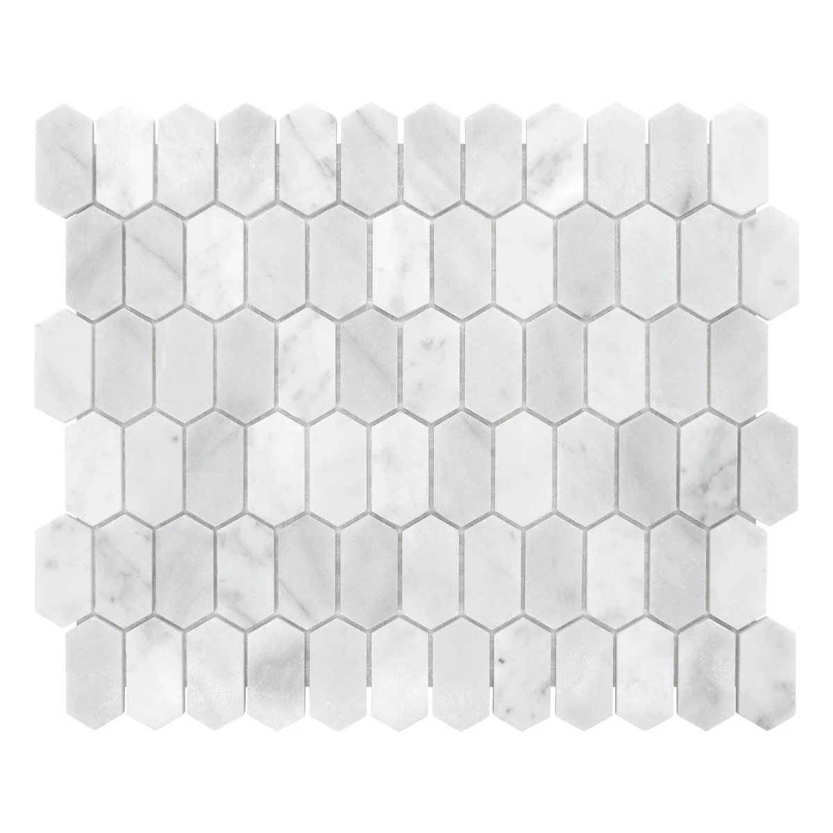 12" x 10" Honed Hexagon Natural Marble Floor & Wall Mosaic Tile | Wayfair North America