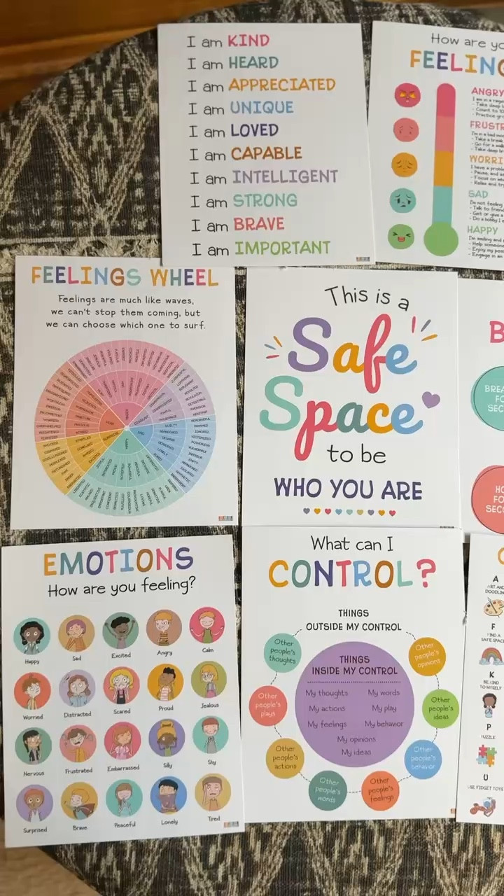 Calming posters for kids