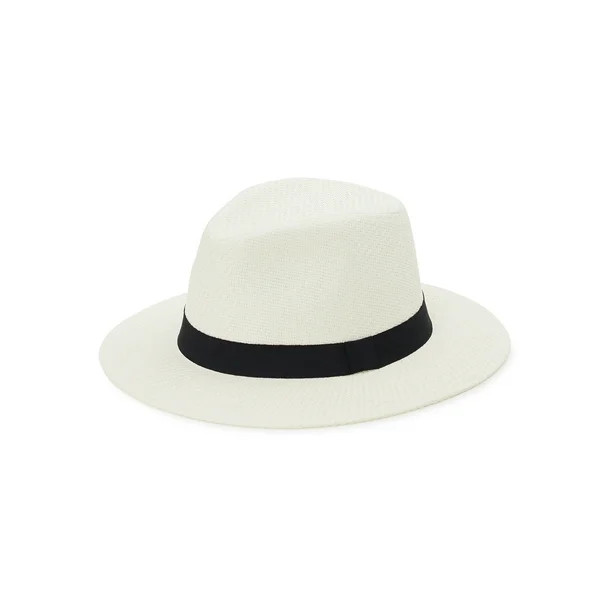 George Men’s Straw Brim Fedora Hat | Walmart (US)