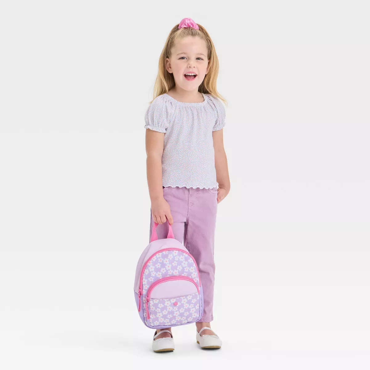 Toddler Girls' Lilac Paperbag Pants - Cat & Jack™ Lilac Purple | Target